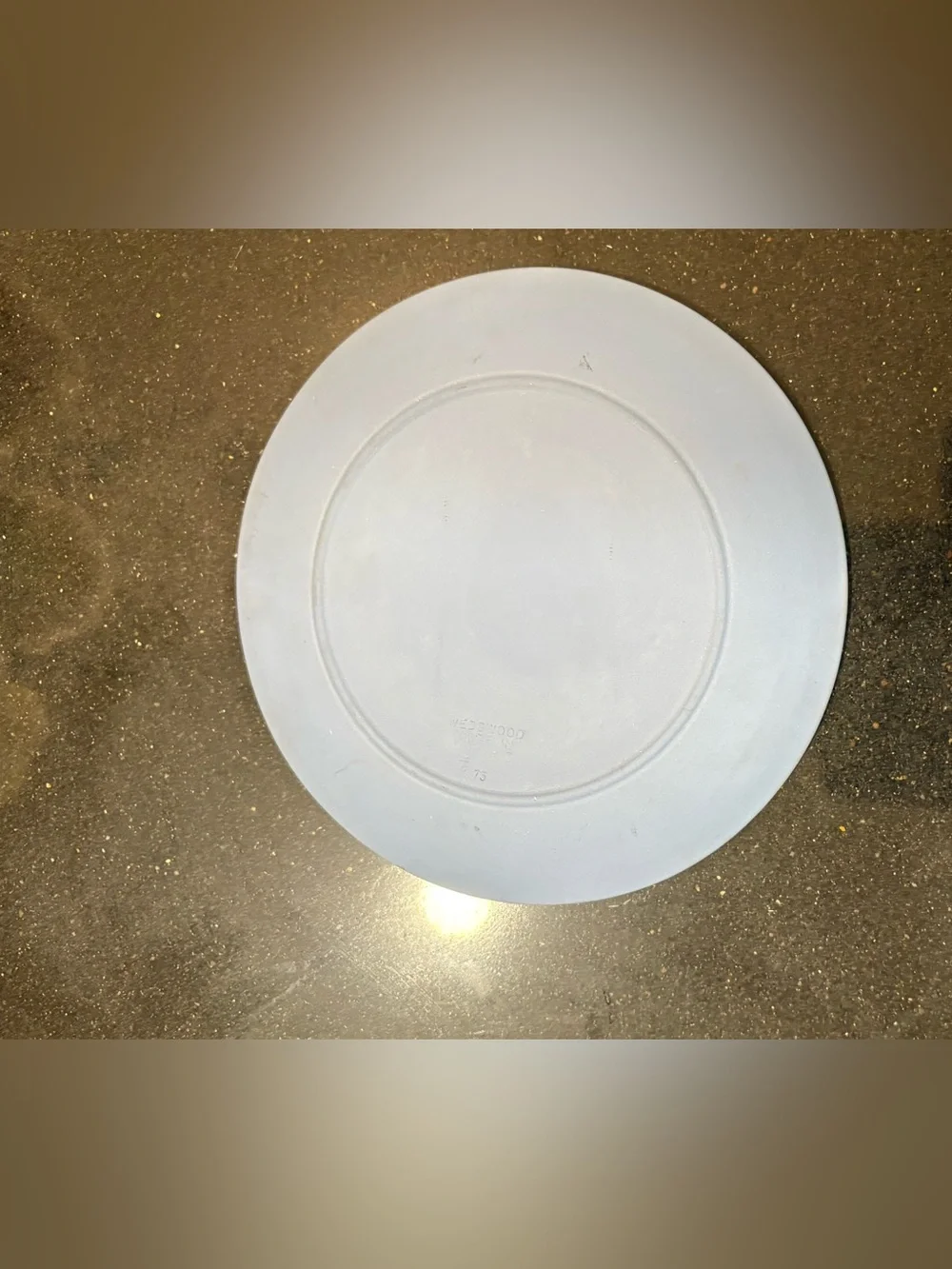 Wedgwood Blue and Cream 'Mother 1973’ Jasperware Decorative Plate